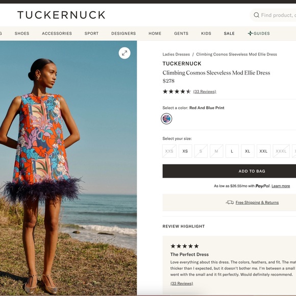 Tuckernuck Climbing Cosmos Sleeveless Mod Ellie Dress - Picture 5 of 8